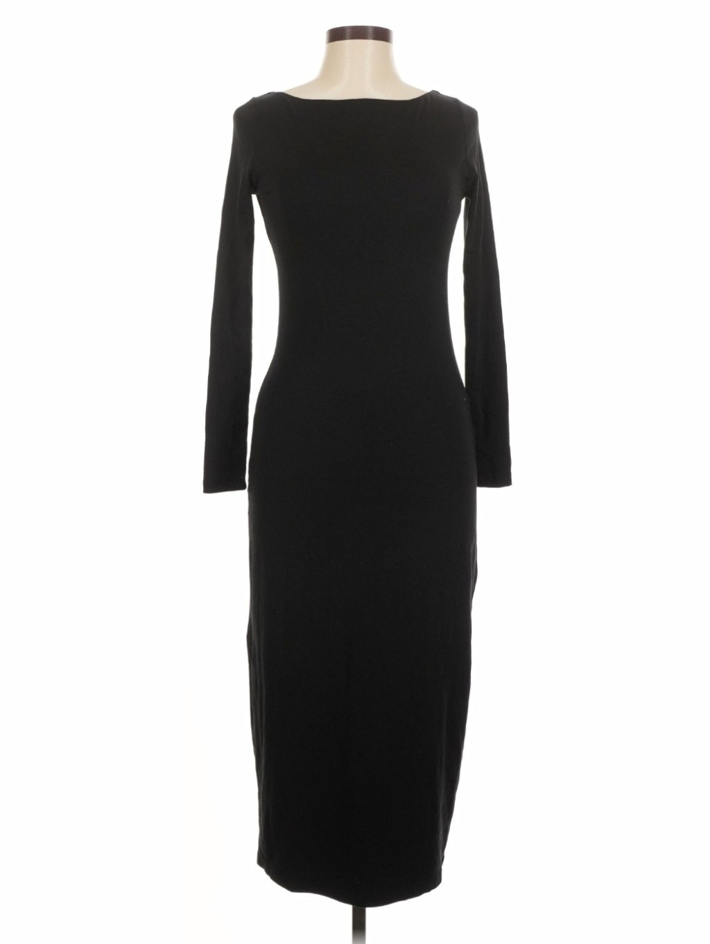 Wild Fable Black Long Sleeve Maxi Bodycon Dress
